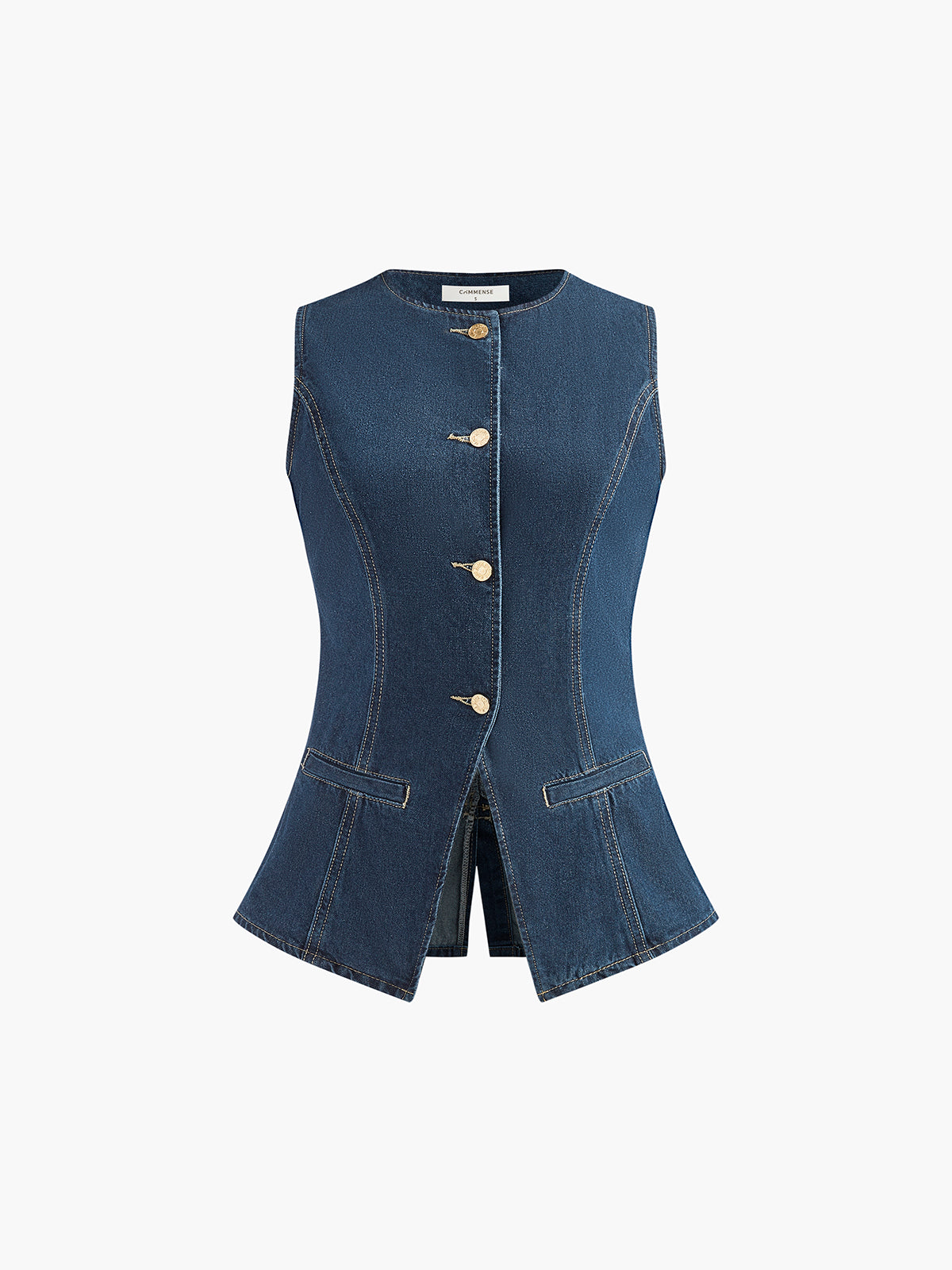 Eddy™ Şık Denim Şort ve Yelek Seti